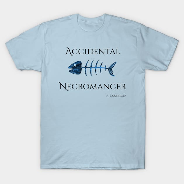 Accidental Necromancer with Bone Fish T-Shirt by NEConneely